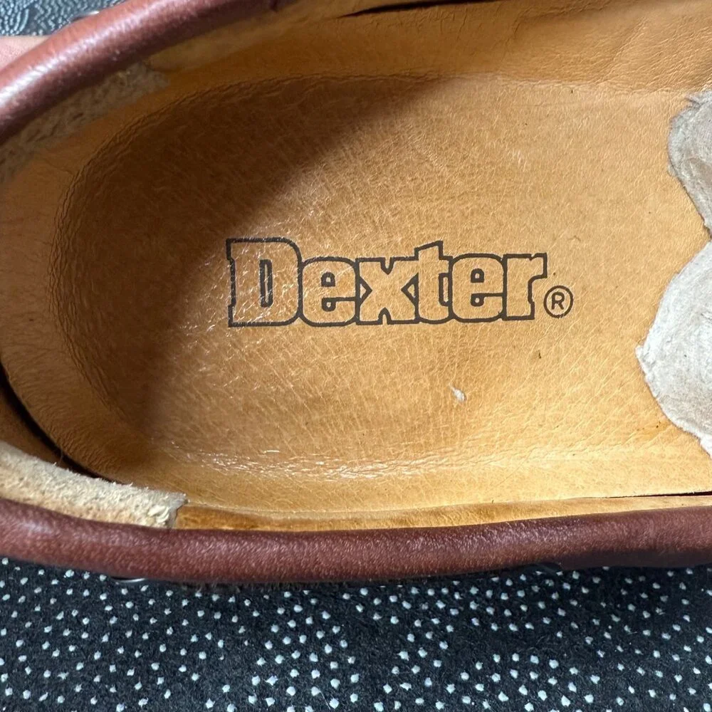 Dexter Mens Brown Leather Boat Shoes 9.5WW